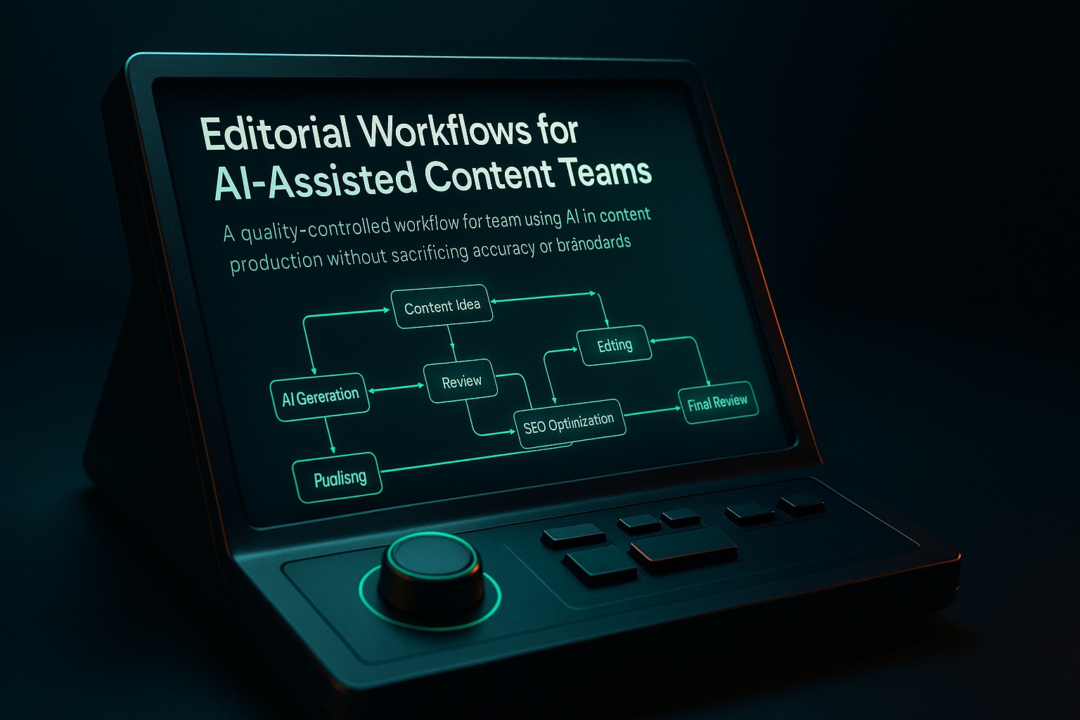 Header image for blog post: Editorial Workflows for AI-Assisted Content Teams