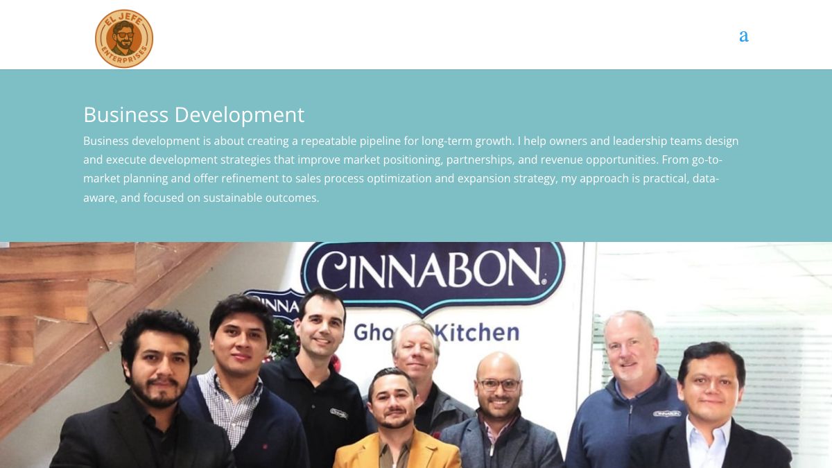El Jefe Enterprises website screenshot 3