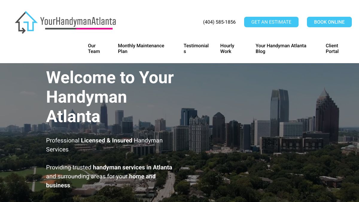 Your Handyman Atlanta website screenshot