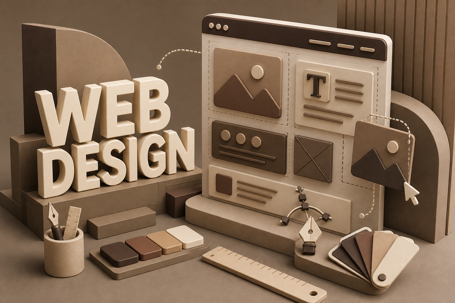 Header image for service page: Web Design